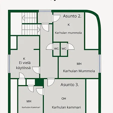 Affittacamere Karhulan Kammari, Oma Sisaeaenkaeynti Ja Wc, Keskusta Valkeakoski